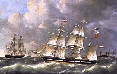 The Barque Suriname ex Vereenigung by English School